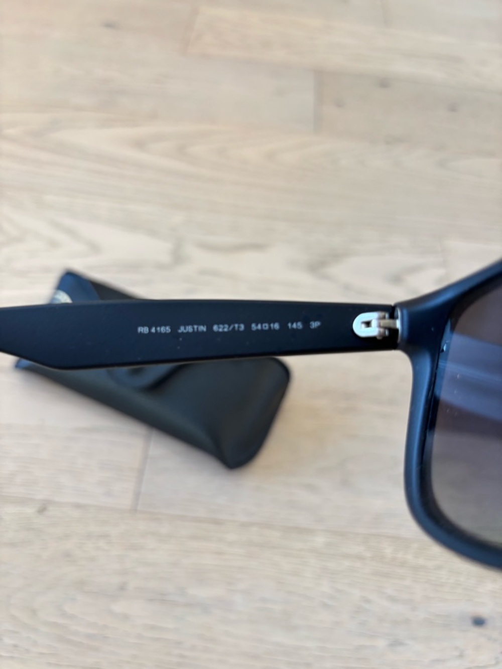 Ray-Ban Justin Style Matte Black Sunglasses - Picture 2 of 4